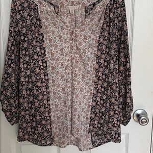 Lila Rose, medium, peasant style blouse, size M